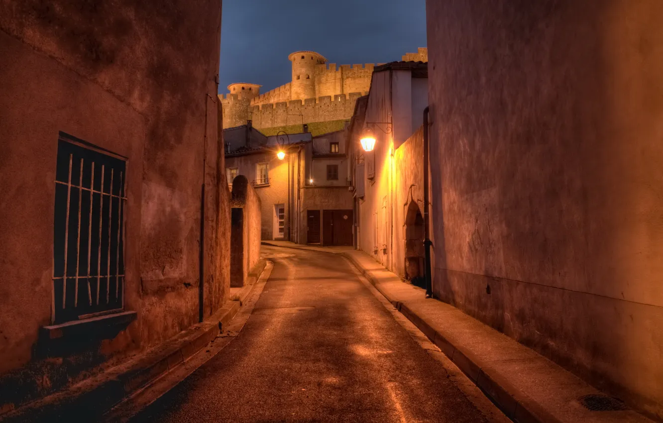 Фото обои France, Carcassonne, Languedoc-Roussillon