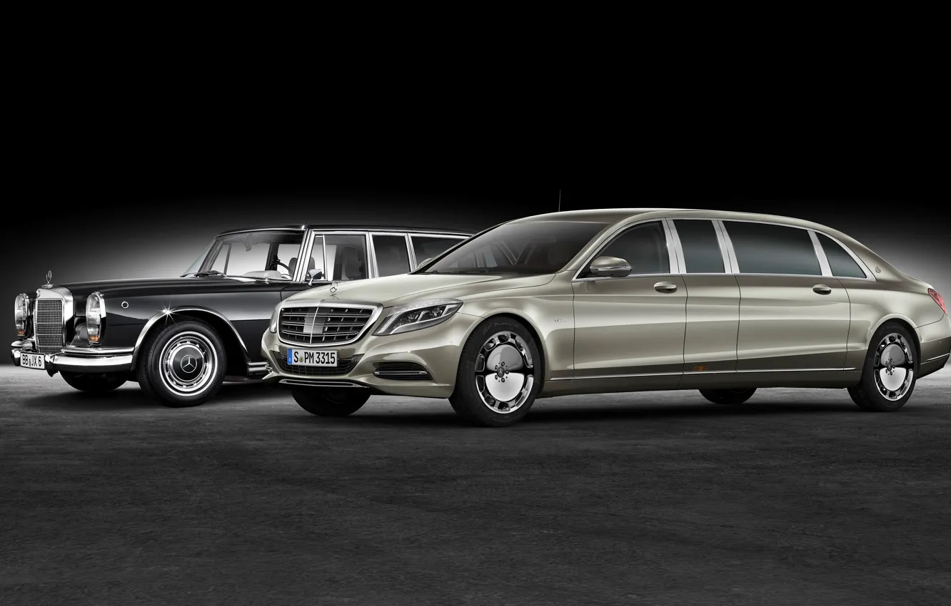Фото обои Mercedes, Maybach, мерседес, майбах, Pullman, 2016, S 600, VV222