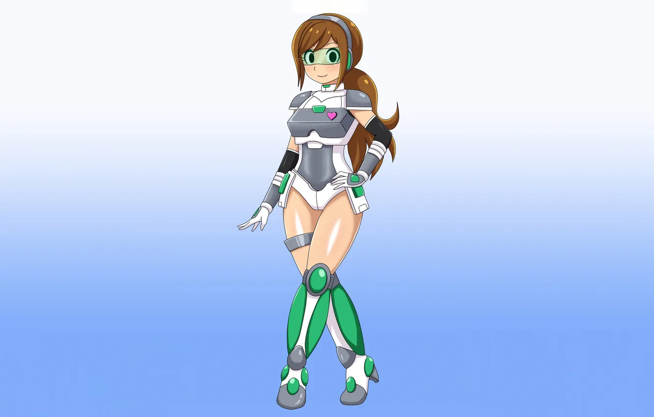 Фото обои girl, sexy, armor, long hair, legs, anime, beautiful, pretty