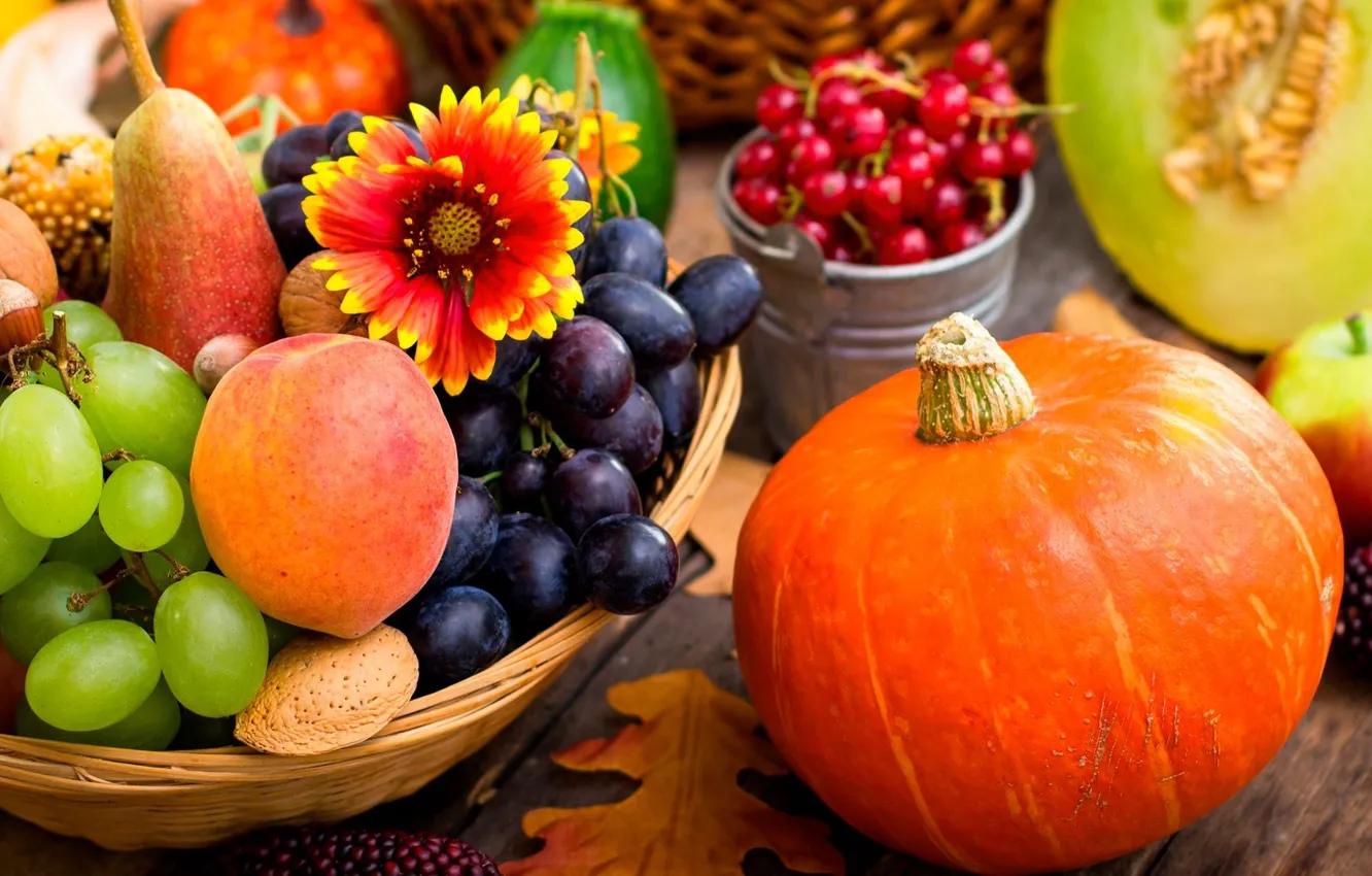Фото обои ягоды, фрукты, натюрморт, овощи