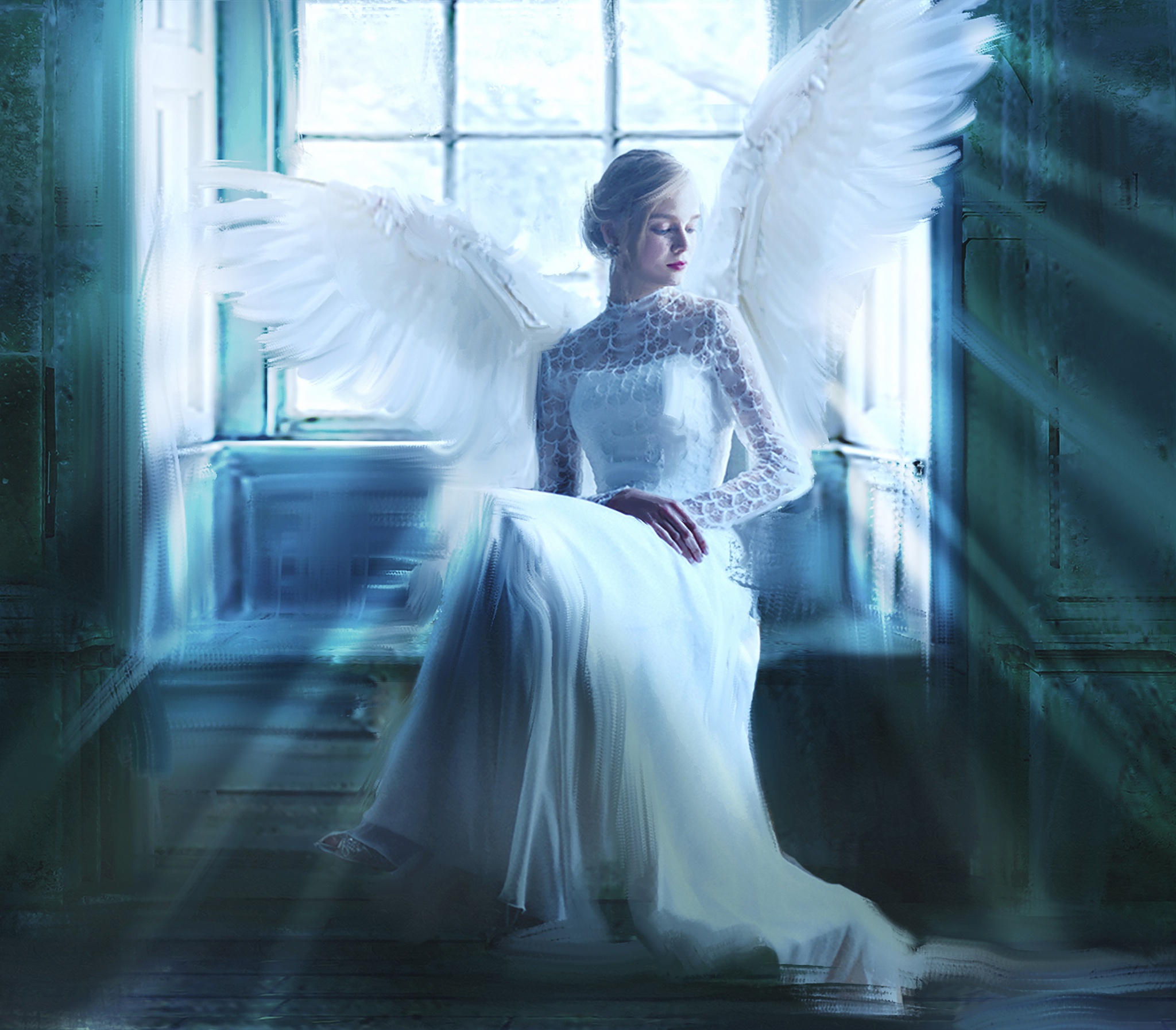 За окном белом платье. Девушка - ангел. Девушка с крыльями. Девушка в белом платье с крыльями. Девушка ангел в белом платье.