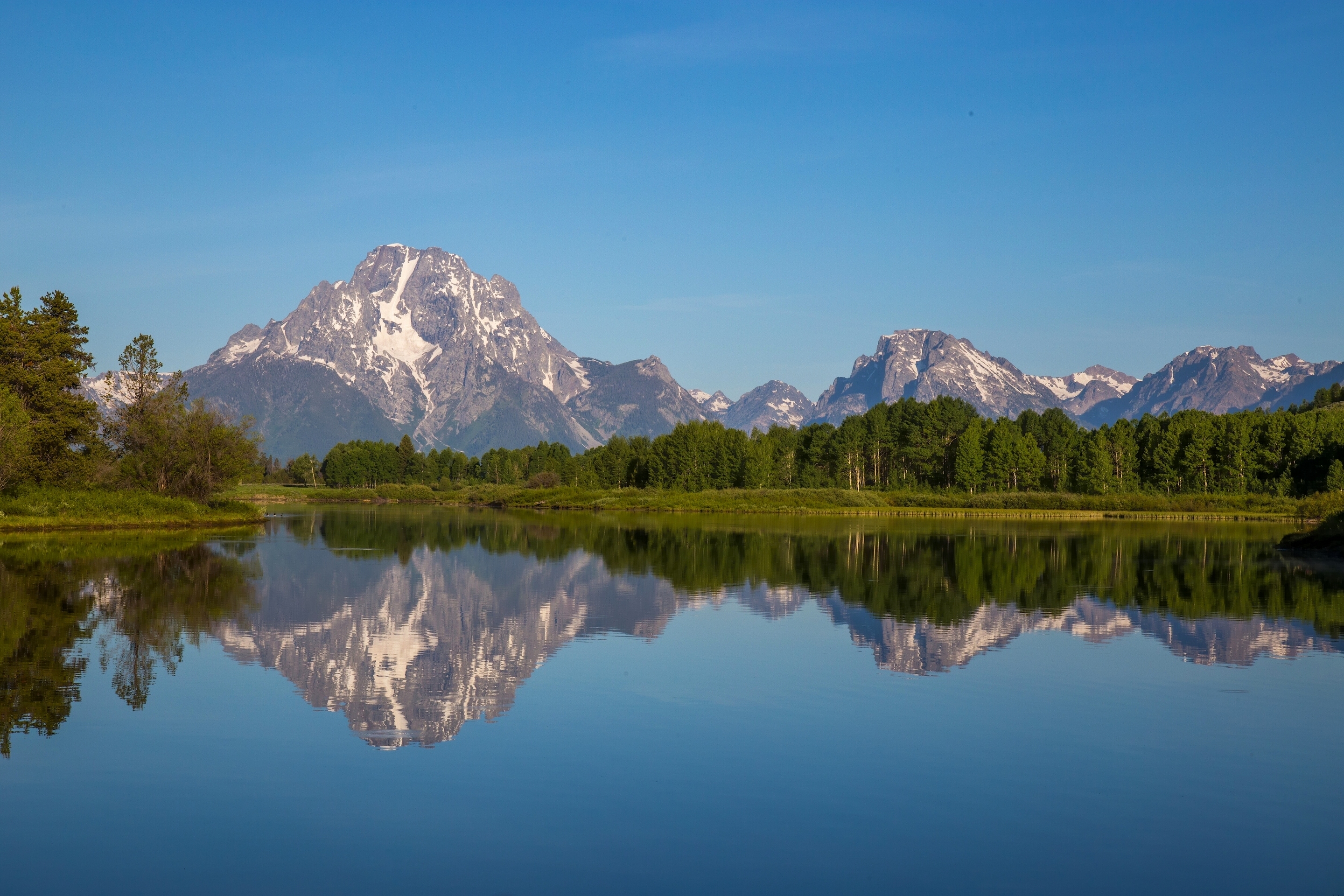 Wyoming mountains. Национальный парк Гранд Тетон, гора Моран. Скалистые горы Вайоминг. Вершина Гранд Титон. Река Снейк-Ривер, Вайоминг.