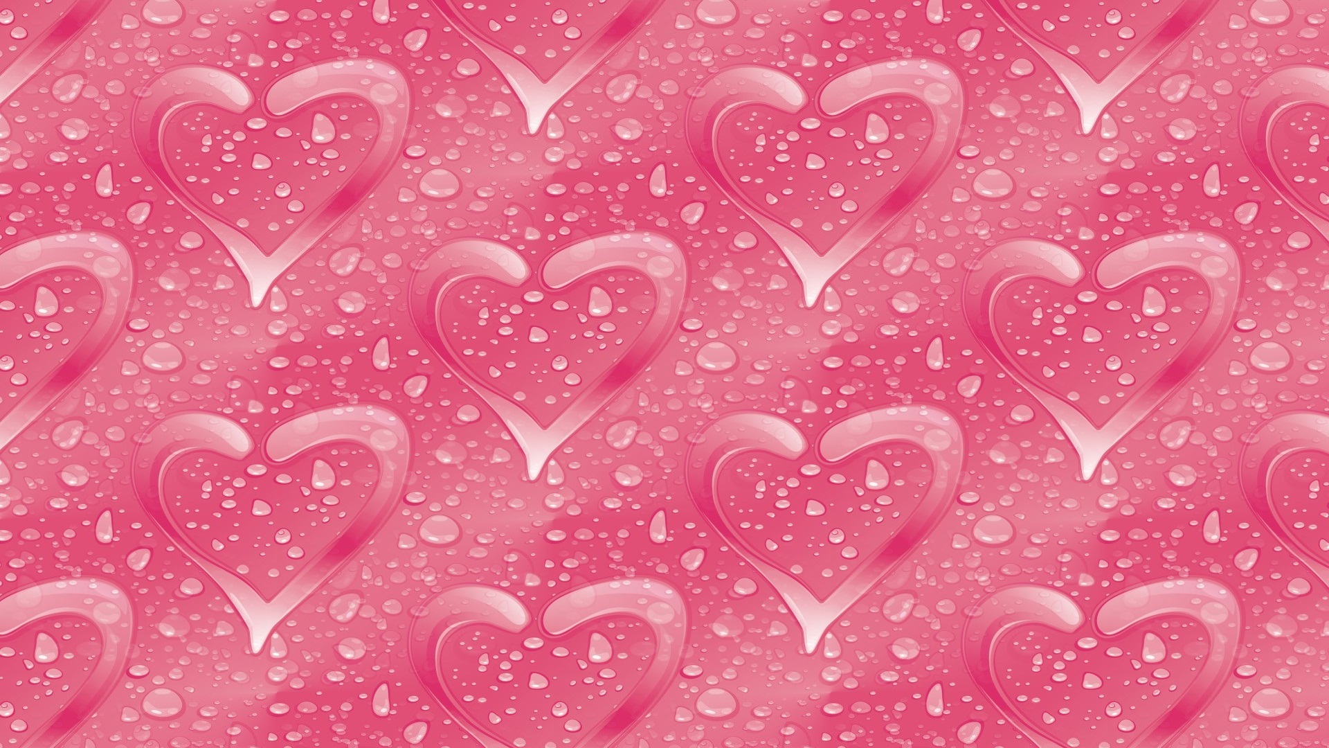 Сердечки нежно розовые